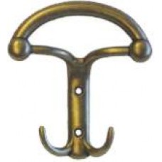 Γάντζος τριπλός κρεμάστρα για σακάκια χρυσός